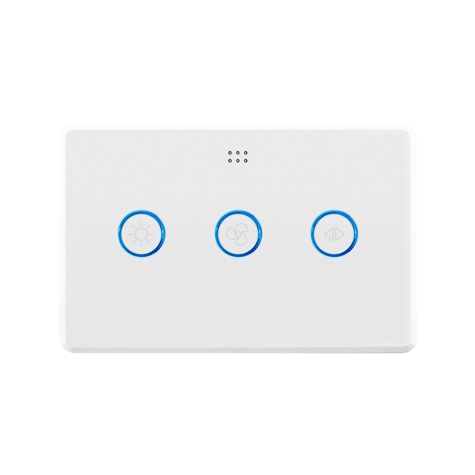 DETA Grid Connect Smart Fan Speed Controller with Touch Light Switch, Gloss White 6914HA