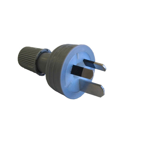 HPM 15A 3-Pin Electrical Plug Top, Grey PVC 240V Commercial CD100L15GY