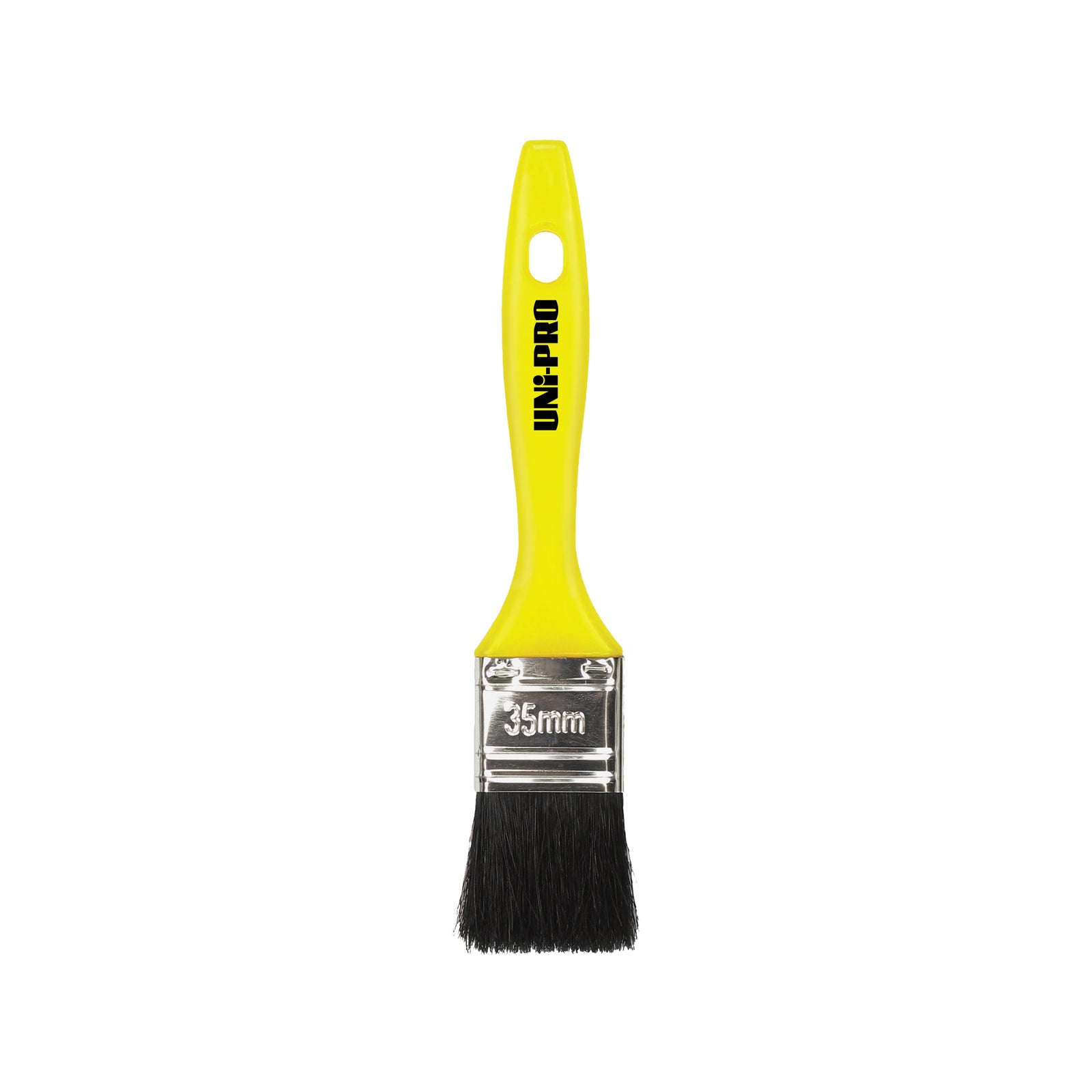 Uni-Pro 35mm Pure Bristle Varnish Brush with Plastic Handle and Metal Ferrule