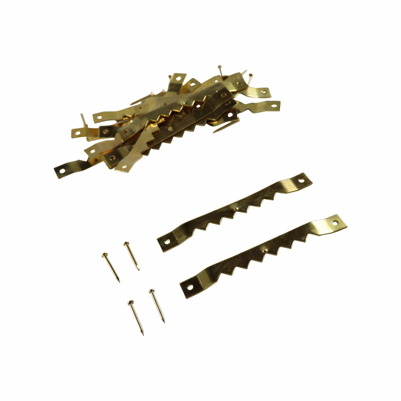 Everhang Brass Plated Steel Picture Hanging Frame Claw - 15 Pack