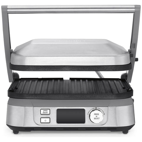 Cuisinart Griddler and Deep Pan - Open BBQ Mode, Removable Reversible Plates, LCD Controls - GR-5XA