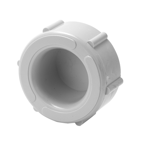 Holman DWV Universal PVC Threaded Cap White With O-Ring