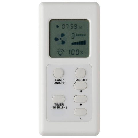 Mercator Ceiling Fan Remote Control with LCD Screen FRM97, AC Motor Fans, White