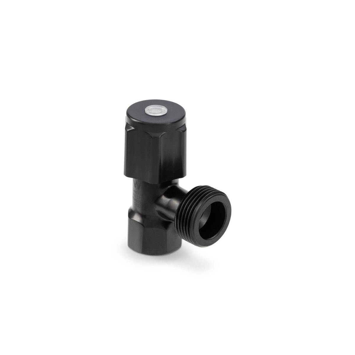 Brasshards Mini Washing Machine Tap 20mm Matt Black Brass Lead Free