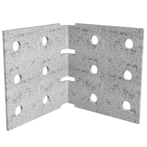 Dunnings Angle Bracket - 100mm x 100mm x 105mm - Galvanised Steel - M10 Holes - SuperSaverAU - view 1