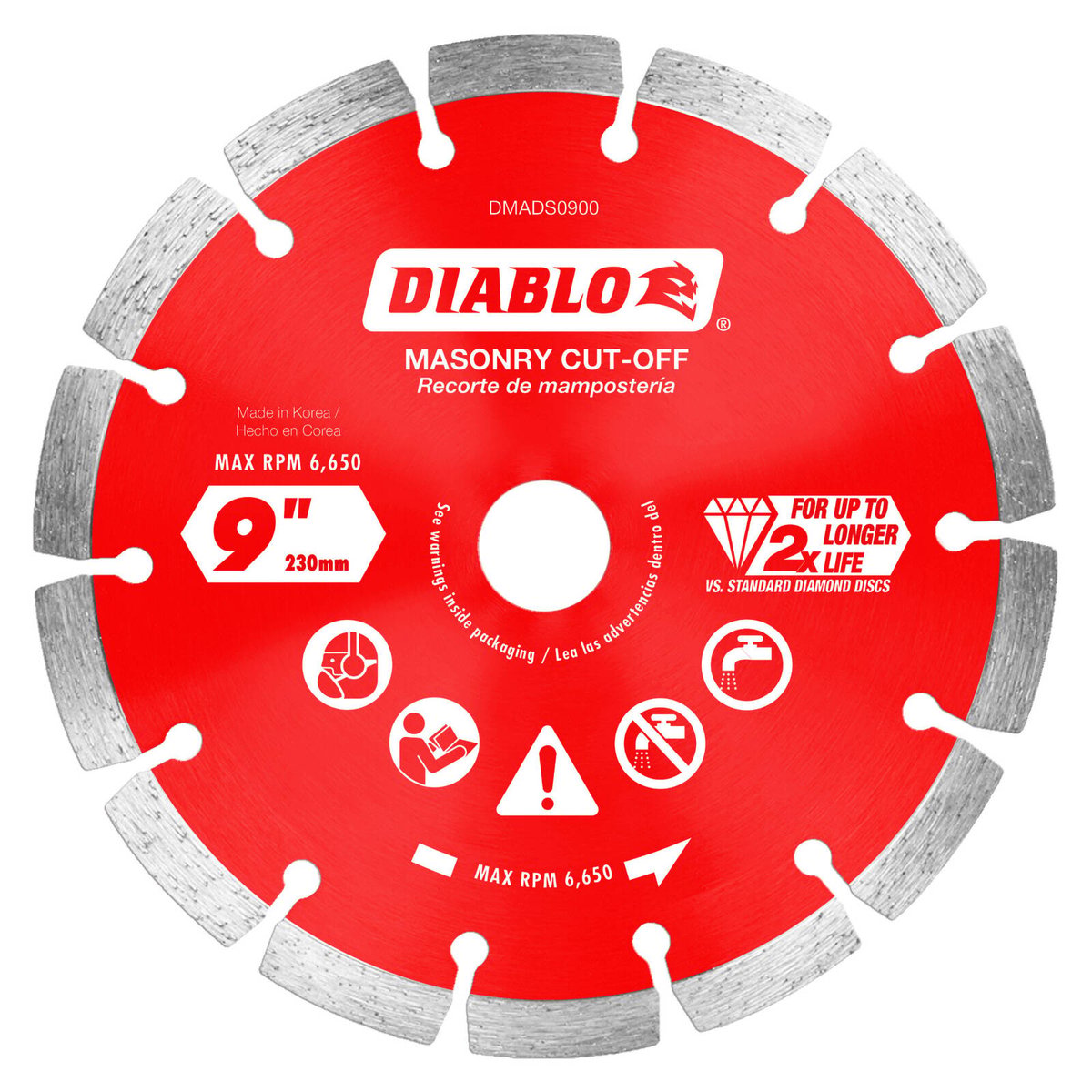 Diablo Diamond Disc 9" Diamond Segmented Cut Off - High-Performance Blade - SuperSaverAU - view 2