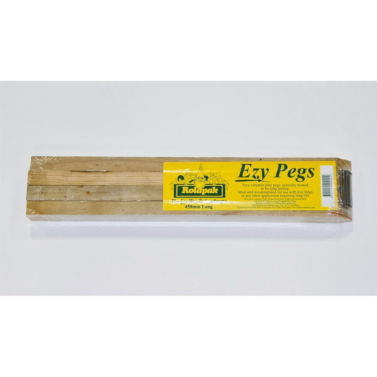 Rola Pak 450mm Treated Pine Ezy Peg - 4 Pack