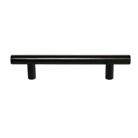 Taskmaster 96mm Matte Black Hollow T Steel Cabinet Handle