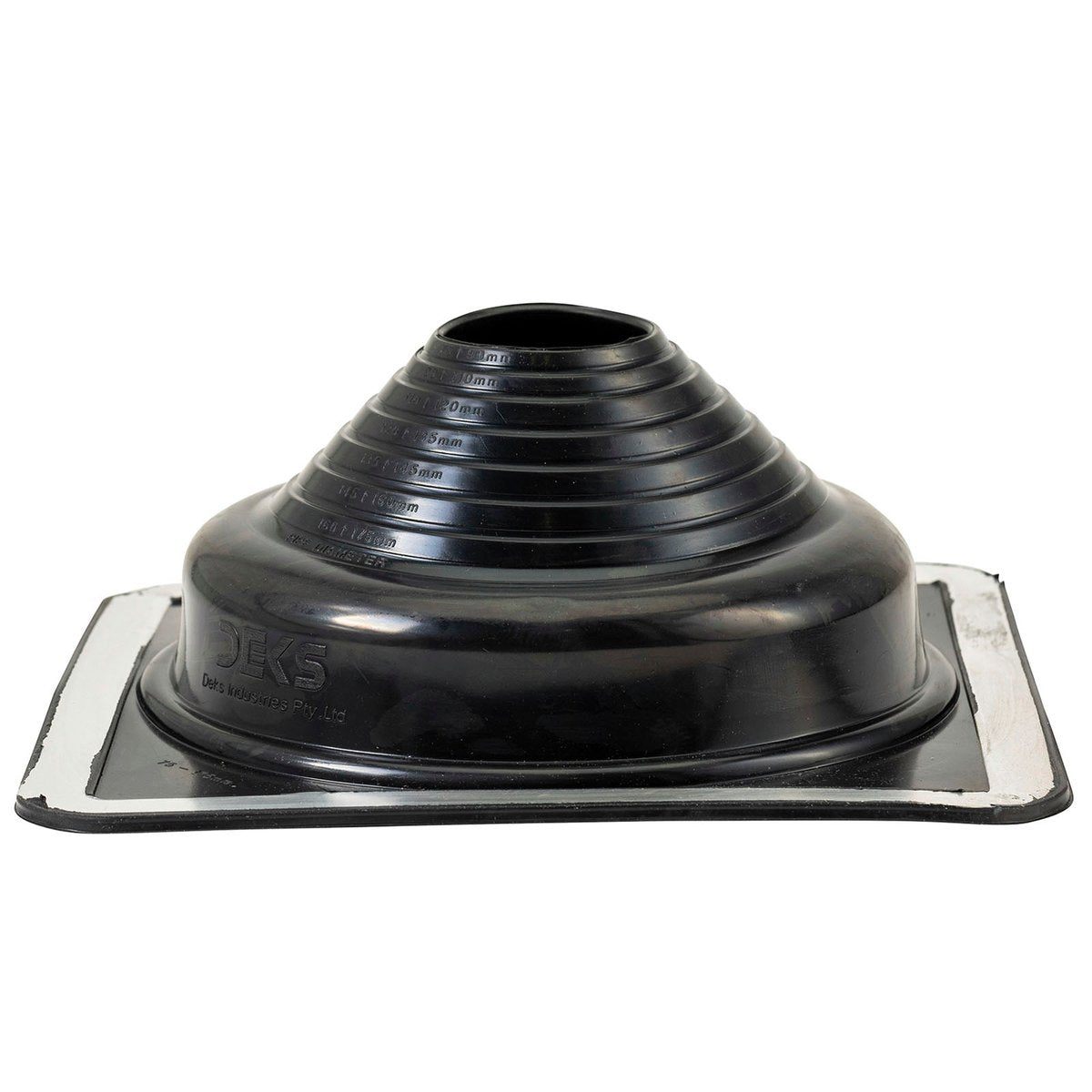 Deks Dektite Premium 75-175mm Roof Flashing - Black EPDM Weather Resistant