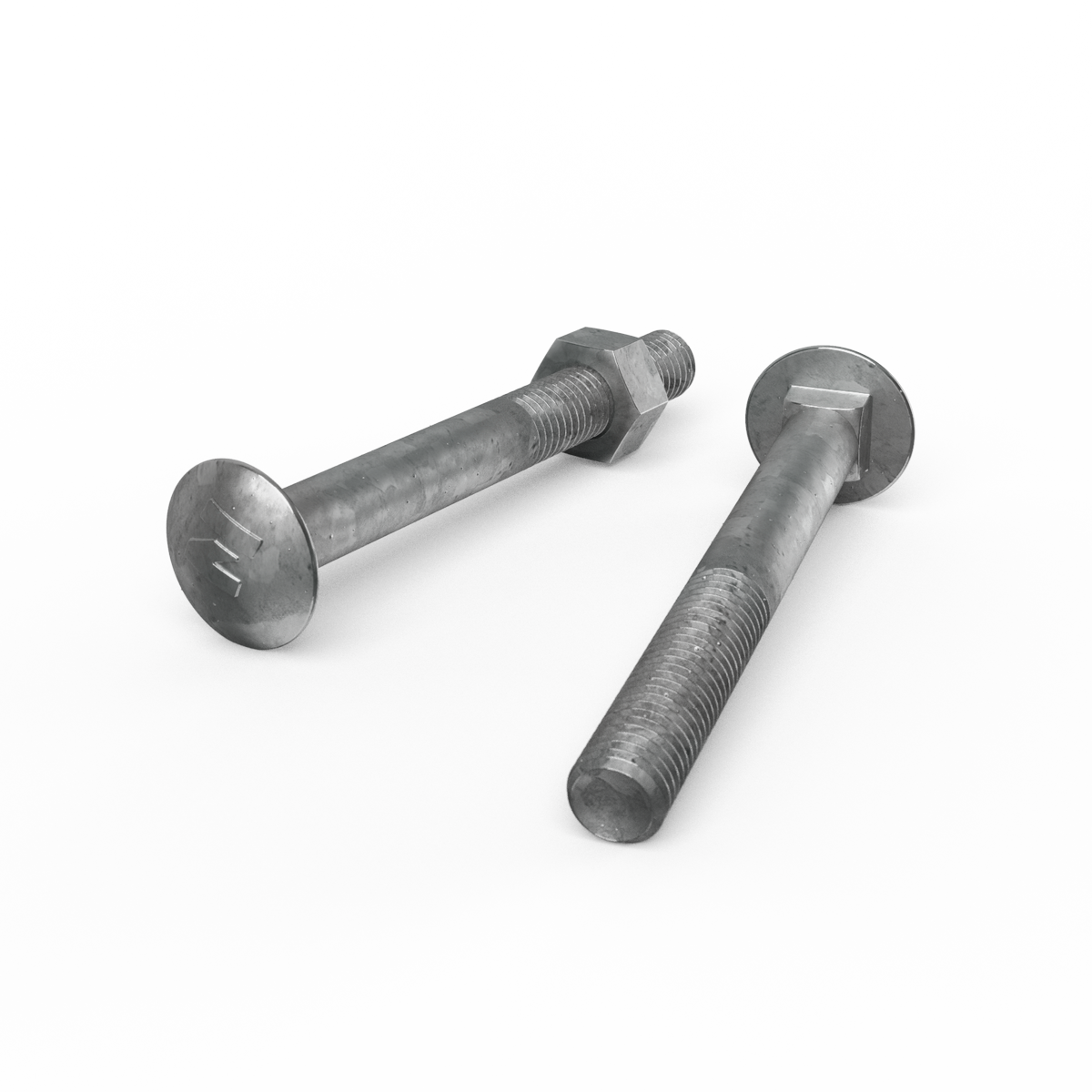 Zenith Cup Head Bolt - M10 x 90mm - Hot Dipped Galvanised - 25 Pack - SuperSaverAU - view 2