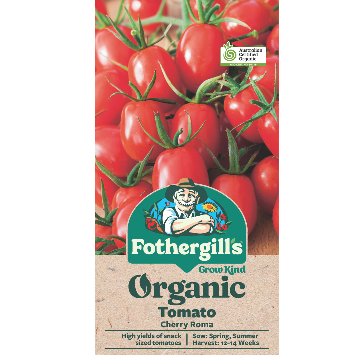 Mr Fothergill's Roma Cherry Tomato Seeds Sweet High-Yield Variety