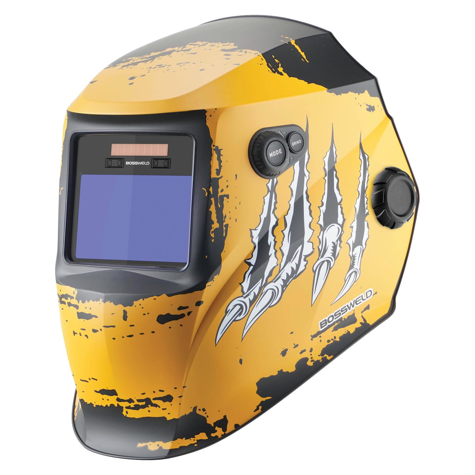 Bossweld VX-3 Griz Auto Darkening Welding Helmet, Variable Shade 4-8/9-13, 100 x 60mm Lens