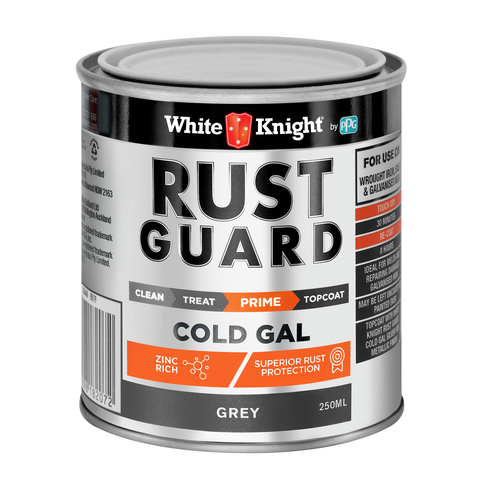 White Knight Rust Guard Cold Gal Grey Primer Paint 250ml