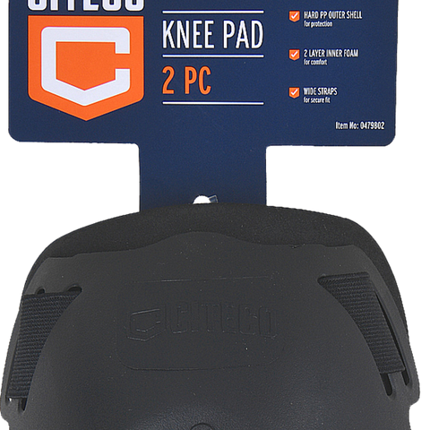 Citeco Hardshell Knee Pads 2 Pack - 20mm x 10mm x 20mm - Durable Support - SuperSaverAU - view 1