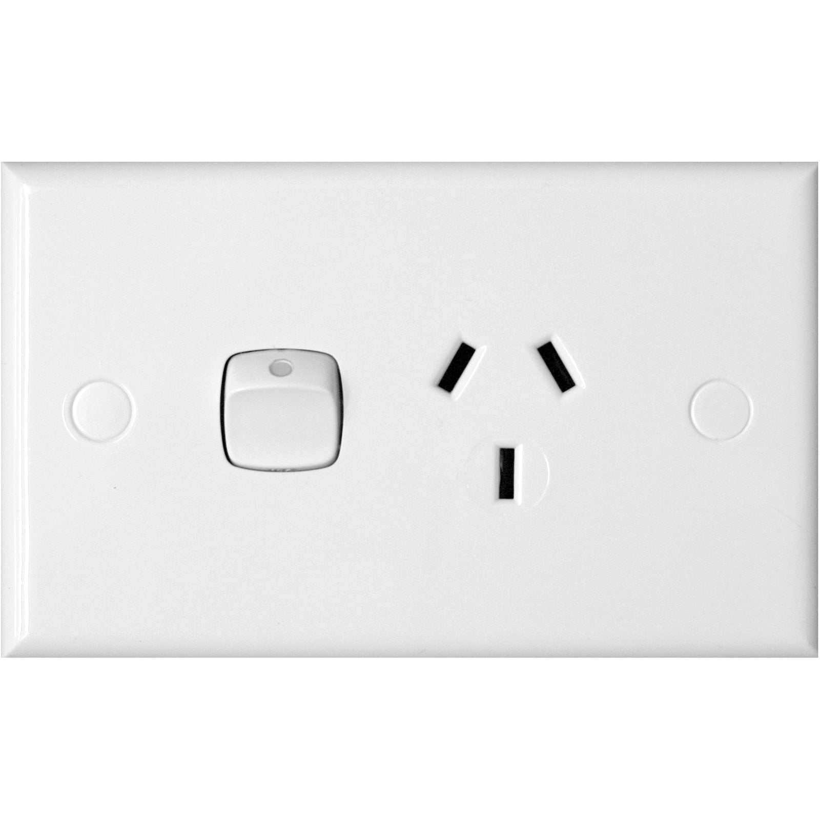 HPM 10A Single Powerpoint White 240V Surface Mount CD787WE