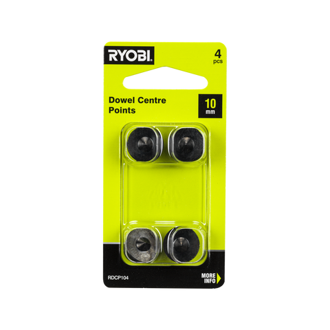 Ryobi 10mm Dowel Centre Points - 4 Pack