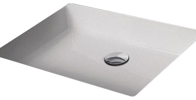 Studio Bagno Manhattan 50 undercounter basin - 14.5L capacity, gloss white ceramic - MAN50U00L