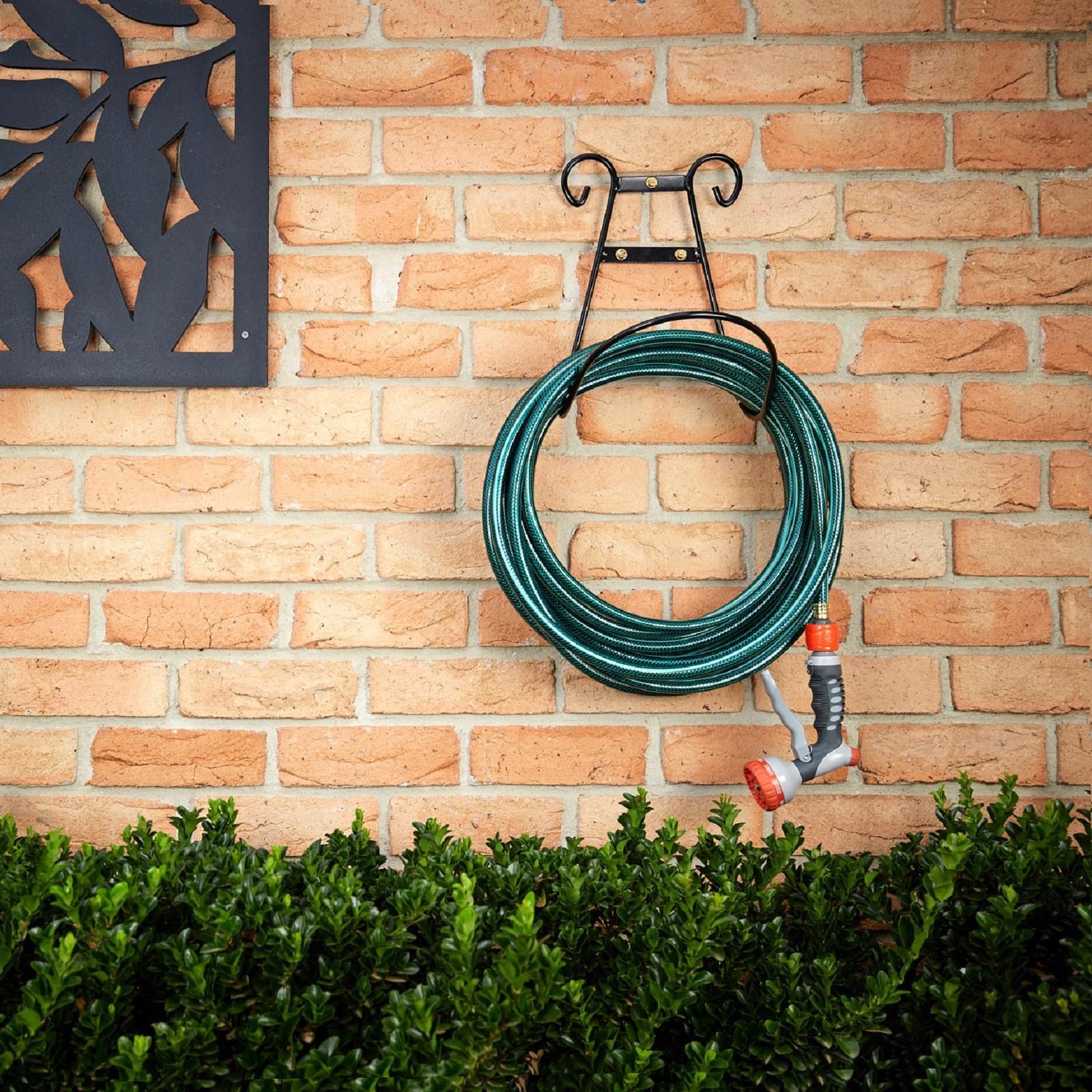 Rapid Heritage Hose Hanger Black - Wall Mount, 30m Capacity