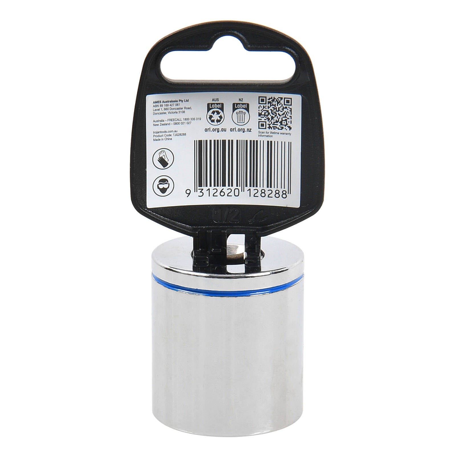 Trojan 30mm Socket 1/2" Drive Chrome Vanadium 12 Point