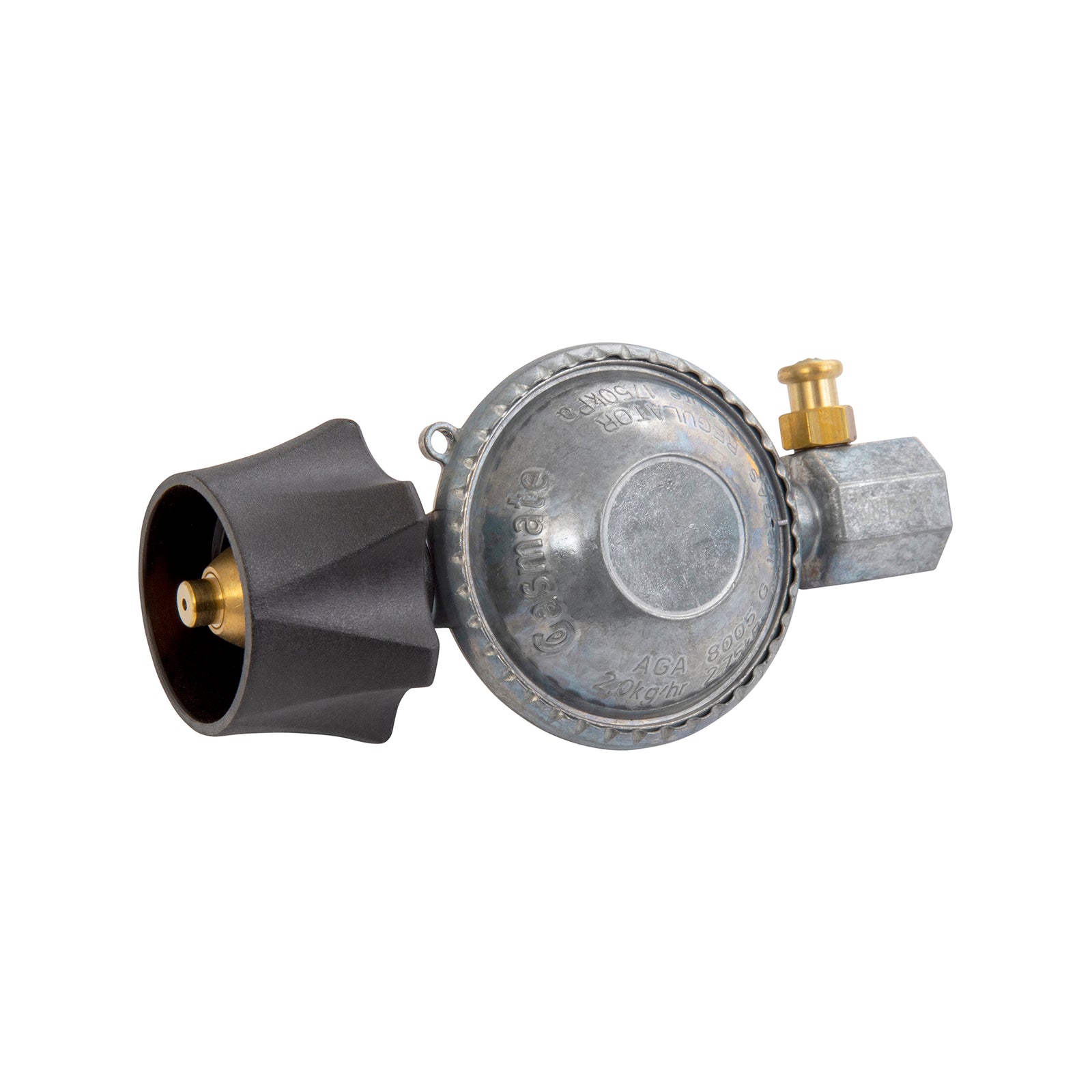 Gasmate 2.75 kPa Pressure Regulator LCC27 to 3/8" BSPT Cylinder Connector