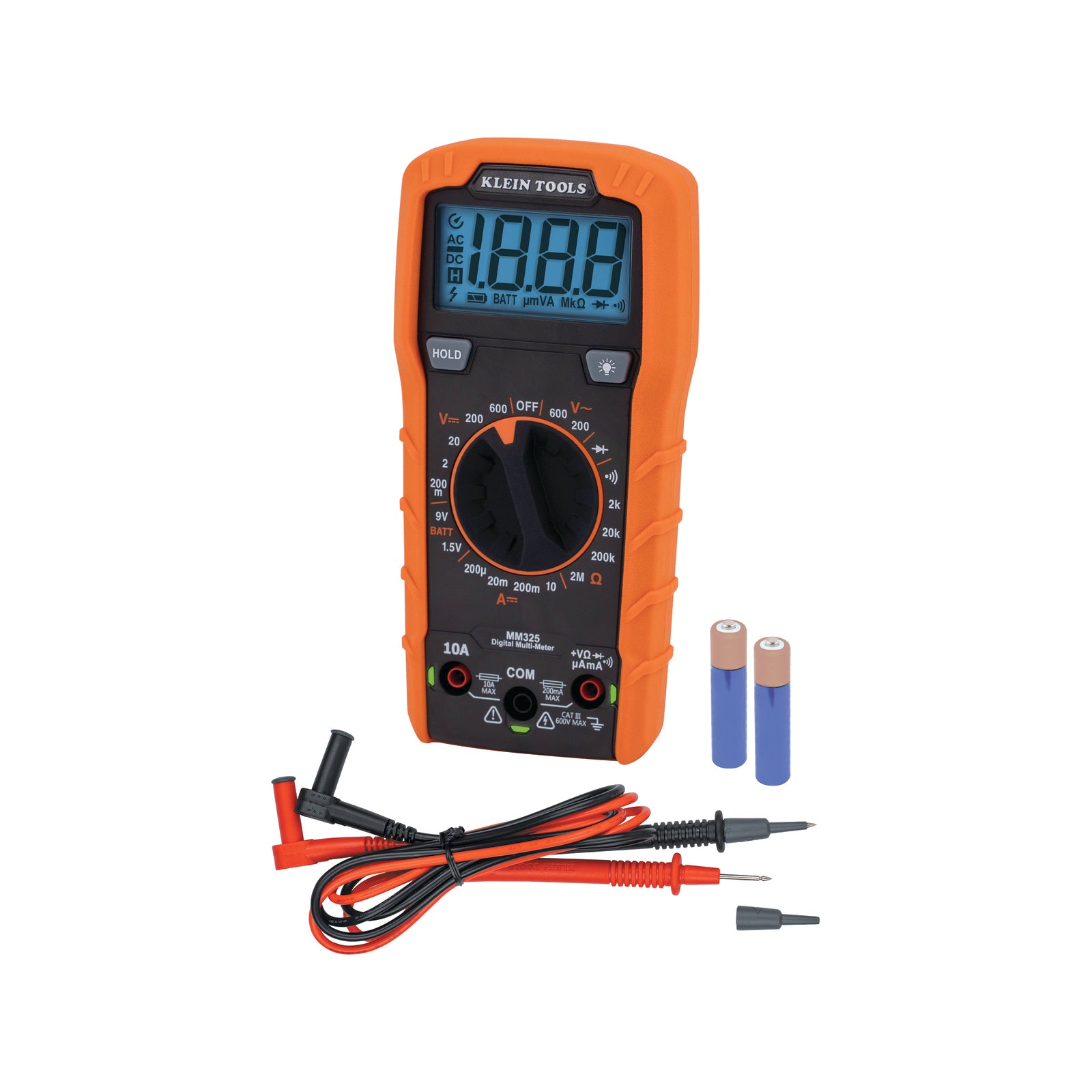 Klein Tools 600V 10A Manual Ranging Digital Multimeter MM325