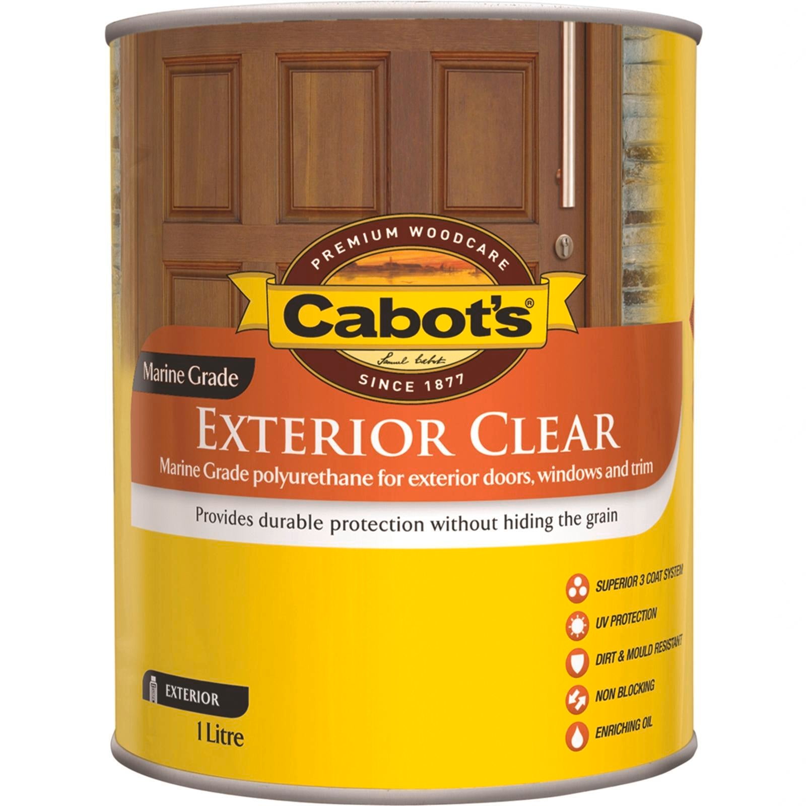 Cabot's Exterior Clear Oil Based Gloss Timber Finish 1L UV Resistant Waterproof