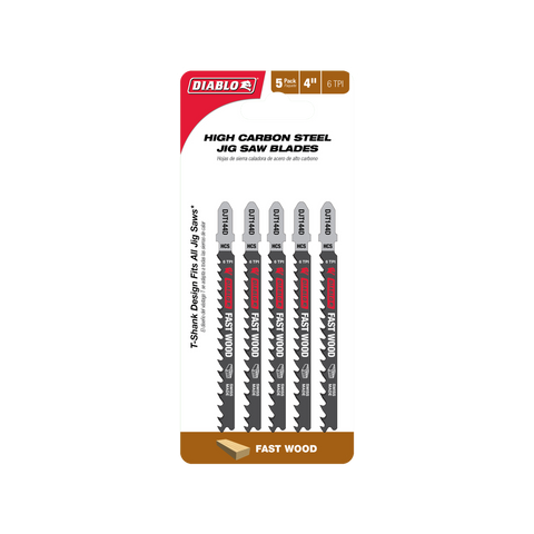 Diablo Jig Saw Blade - High Carbon Steel - 100mm - 5 Pack - Fast Wood Cuts - SuperSaverAU - view 1