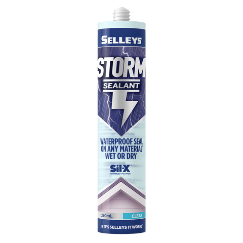 Selleys Storm Sealant Clear 290mL - Paintable, UV Resistant Advanced Polymer Waterproof Seal