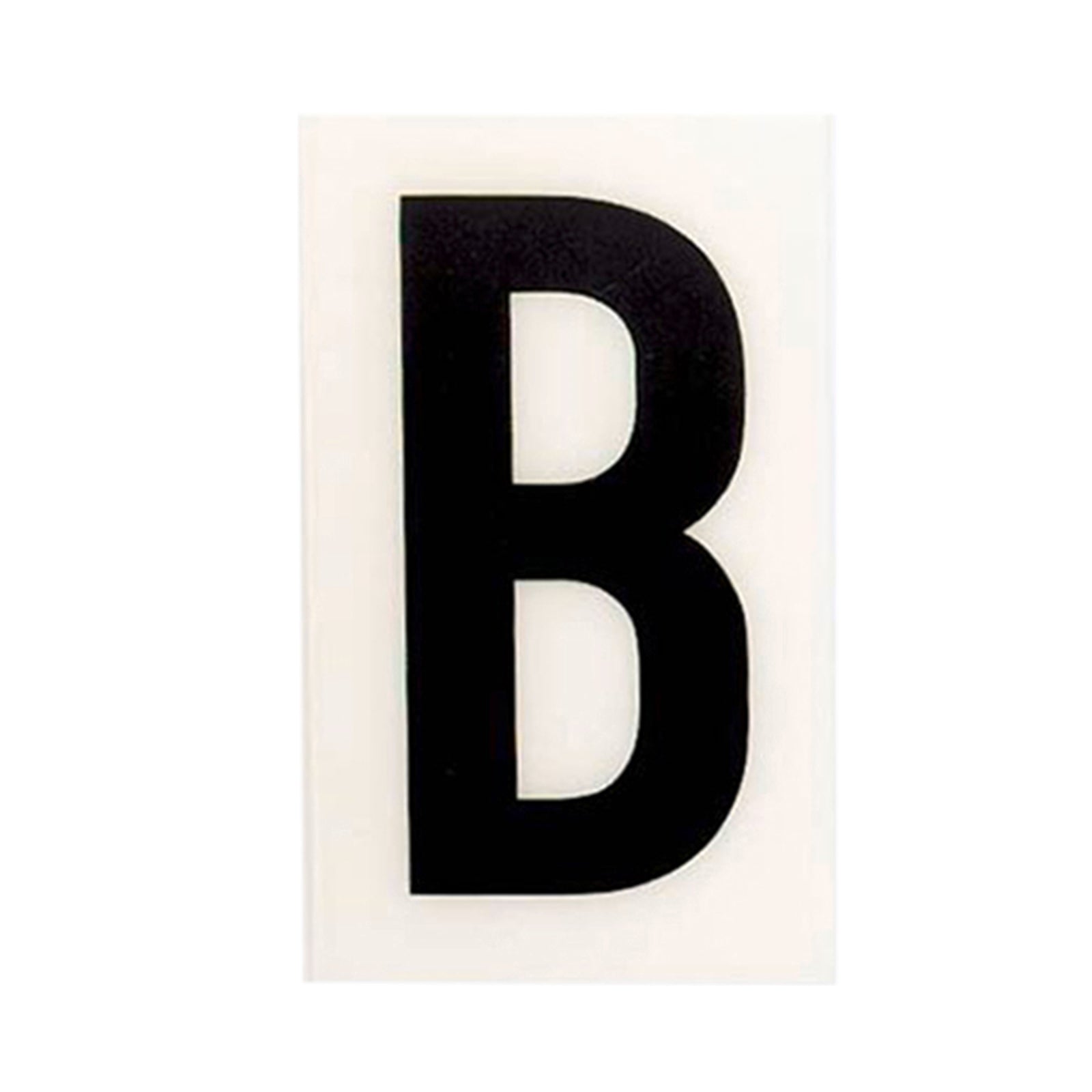 Sandleford 60mm White Self Adhesive House Letter B, Weather Resistant Polycarbonate