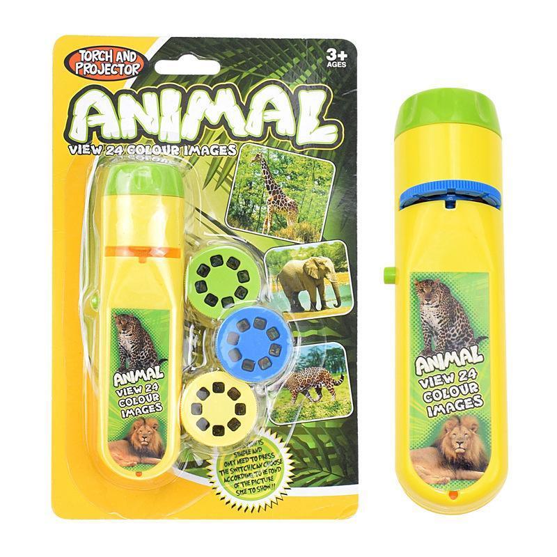 Educational Torch Projector Toy for Kids Ages 3 to 12 - Animal