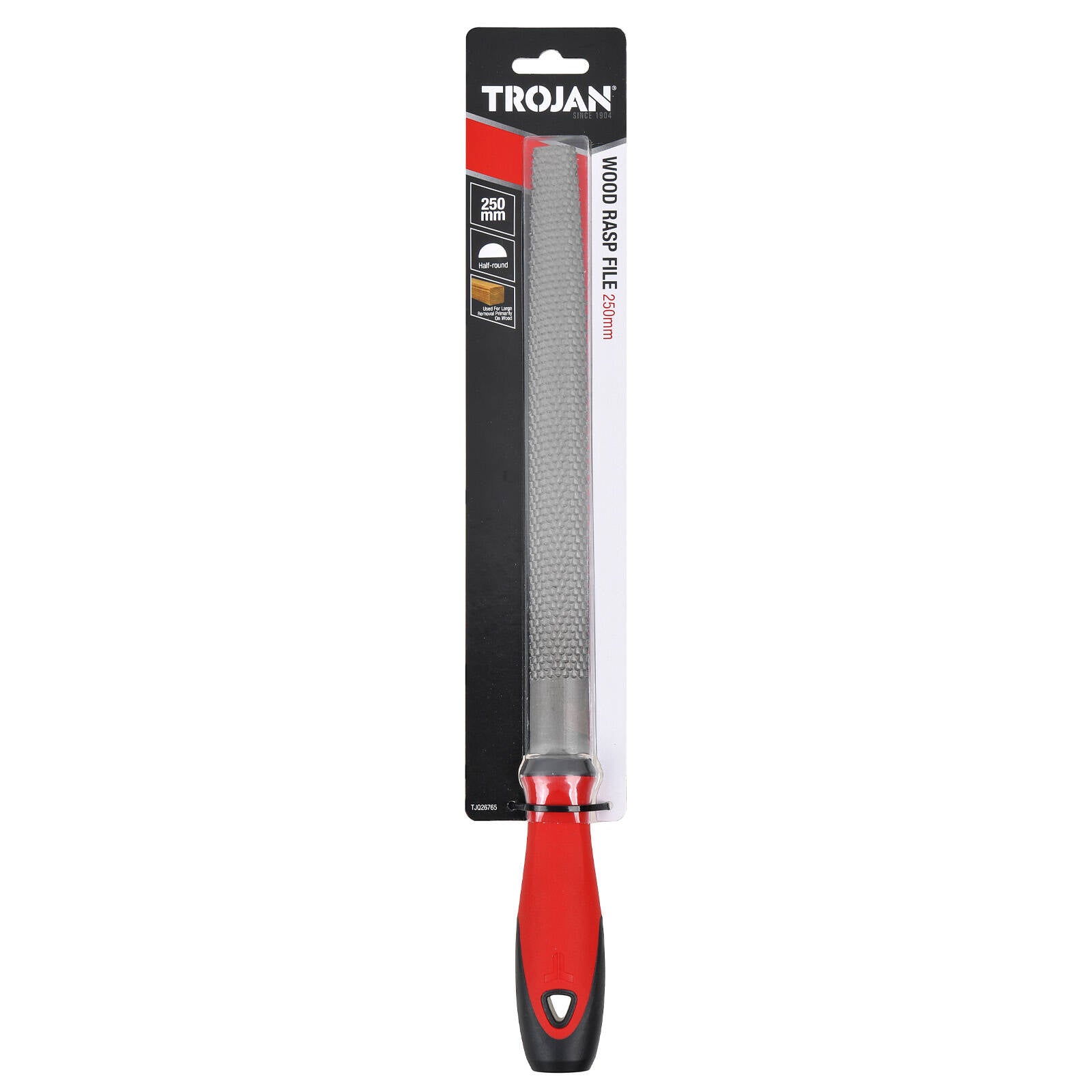 Trojan 250mm Wood Rasp File Half Round for Fast Material Removal