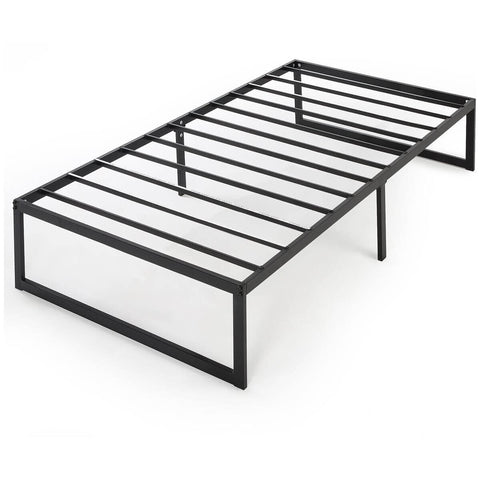 Zinus Single Quick Lock metal bed frame - black steel, 35.5cm frame height - AU-QLSP-14S