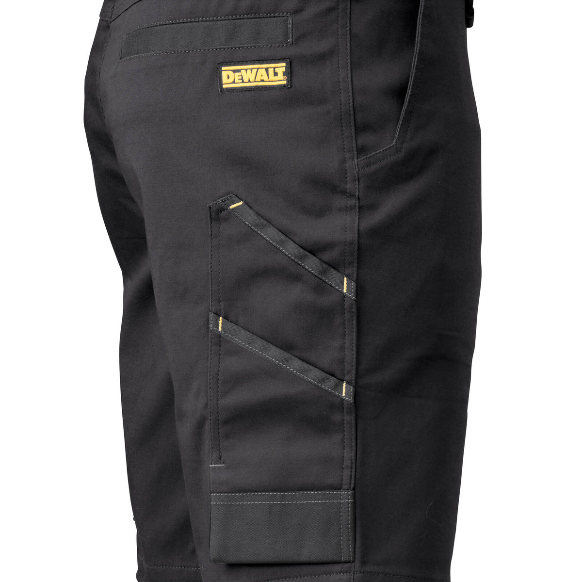 DeWALT Bennington PROStretch Work Shorts - Black, Size 36, 97% Cotton Stretch