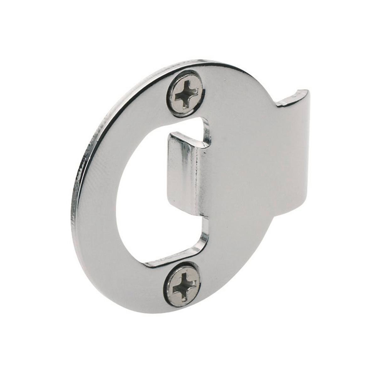Gainsborough Round Strike Plate, Bright Chrome, Suits 482 Series Latch