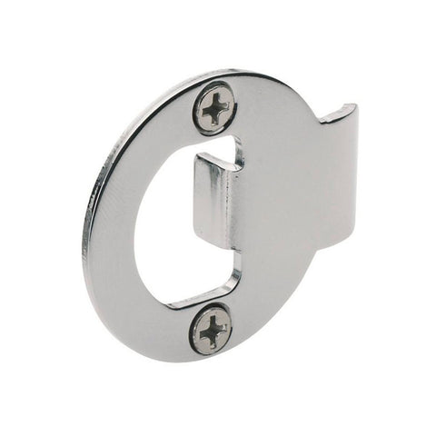 Gainsborough Round Strike Plate, Bright Chrome, Suits 482 Series Latch