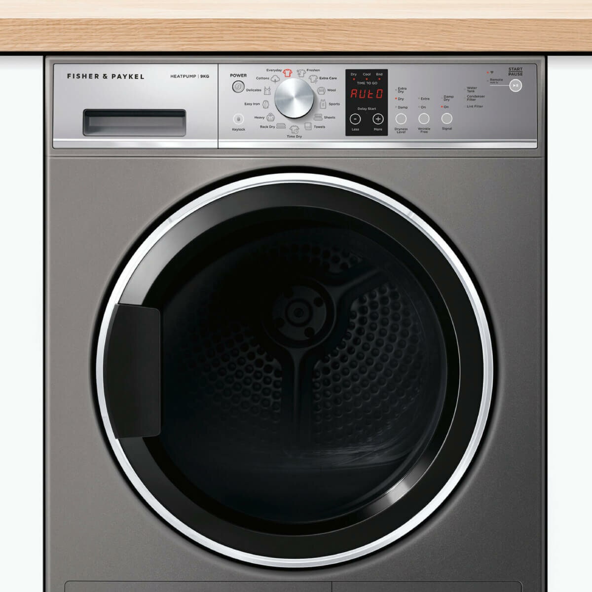 Fisher & Paykel Series 7 9kg Heat Pump Dryer - Graphite, 9 Star Energy Rating, 13 Programs - DH9060PG2