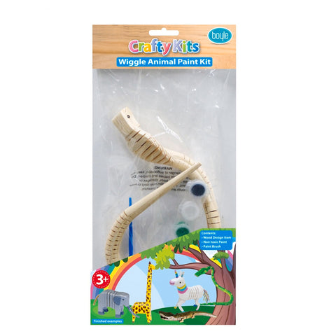 Boyle Wood Wiggle Animal Paint Kit Craft Set