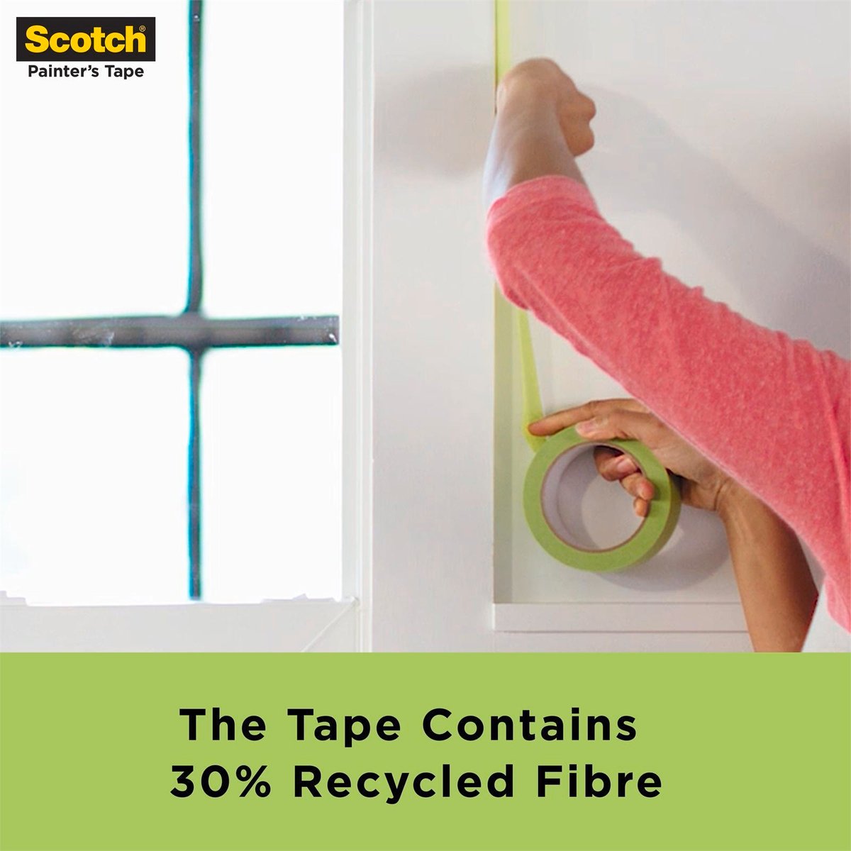 Scotch 48mm x 55m General Painting Masking Tape Green