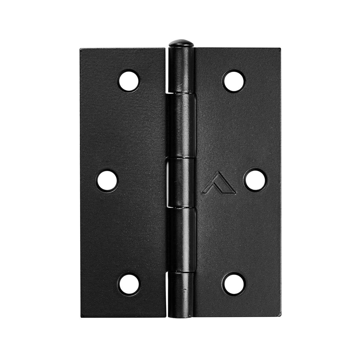 Pinnacle Hardware 85mm Black Loose Pin Butt Hinge 2 Pack
