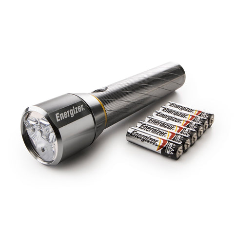 Energizer Vision HD 1500 Lumen Metal LED Torch, 230m Beam, Digital Focus & Strobe, Silver (PMHH61)