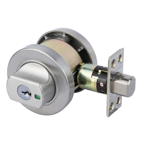 Lockwood Paradigm 005 Double Cylinder Round Deadbolt - Stainless Steel