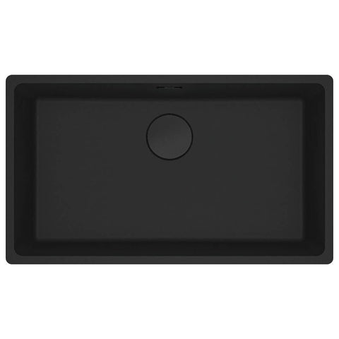 Franke Maris 720mm topmount granite sink - Matte Black, extension drainer included - MRG610-72MBFPC