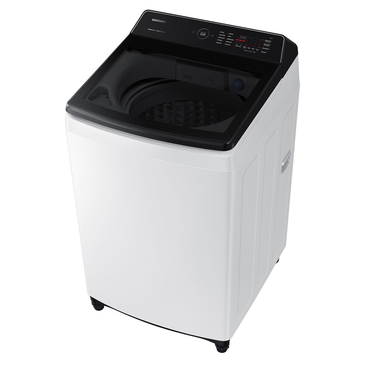 Samsung 9kg Top Load Washing Machine - Neat White, Digital Inverter Motor, Diamond Drum - WA90CG6745BW
