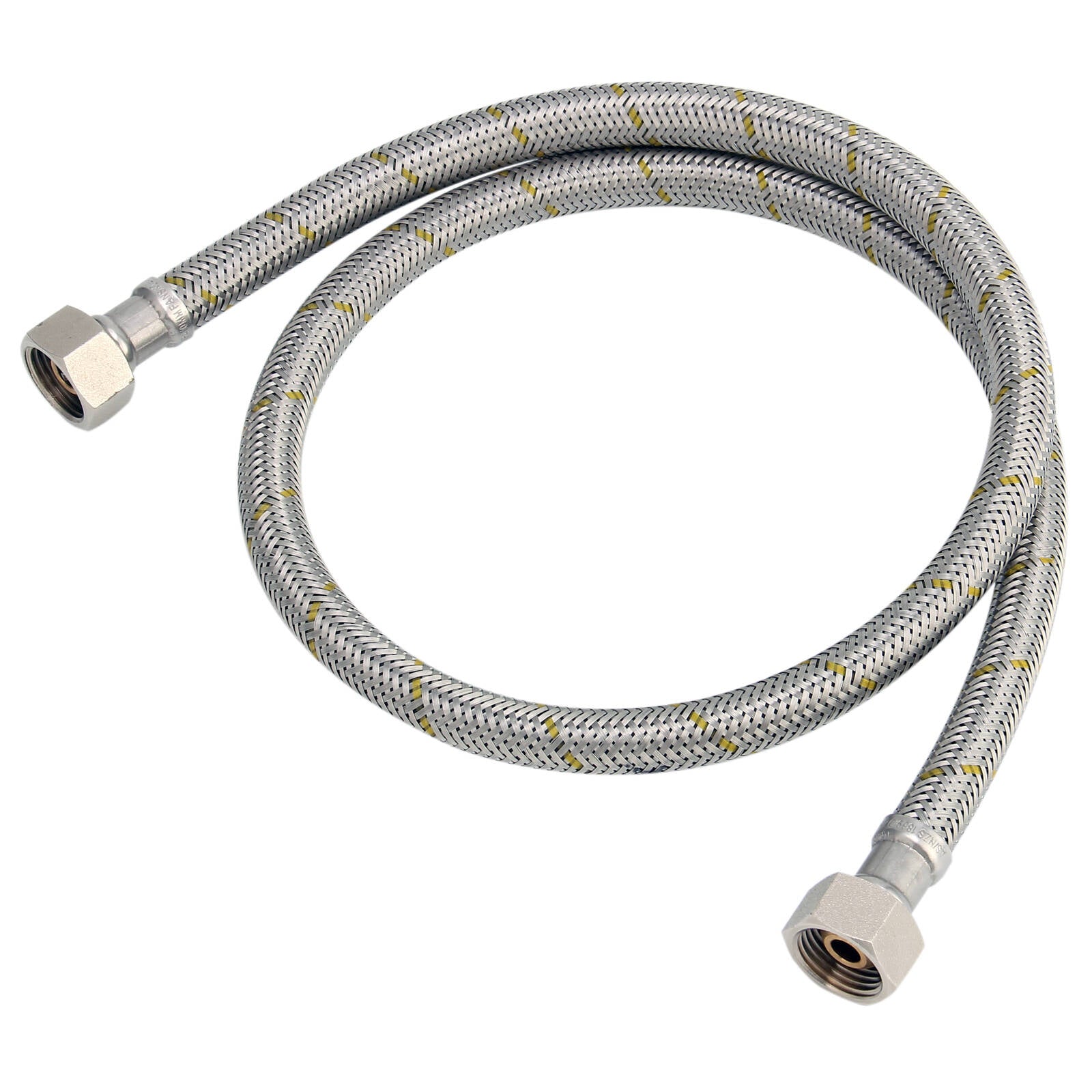 Kinetic 900mm Stainless Steel Flexible Braided Gas Connector, 1/2" BSP