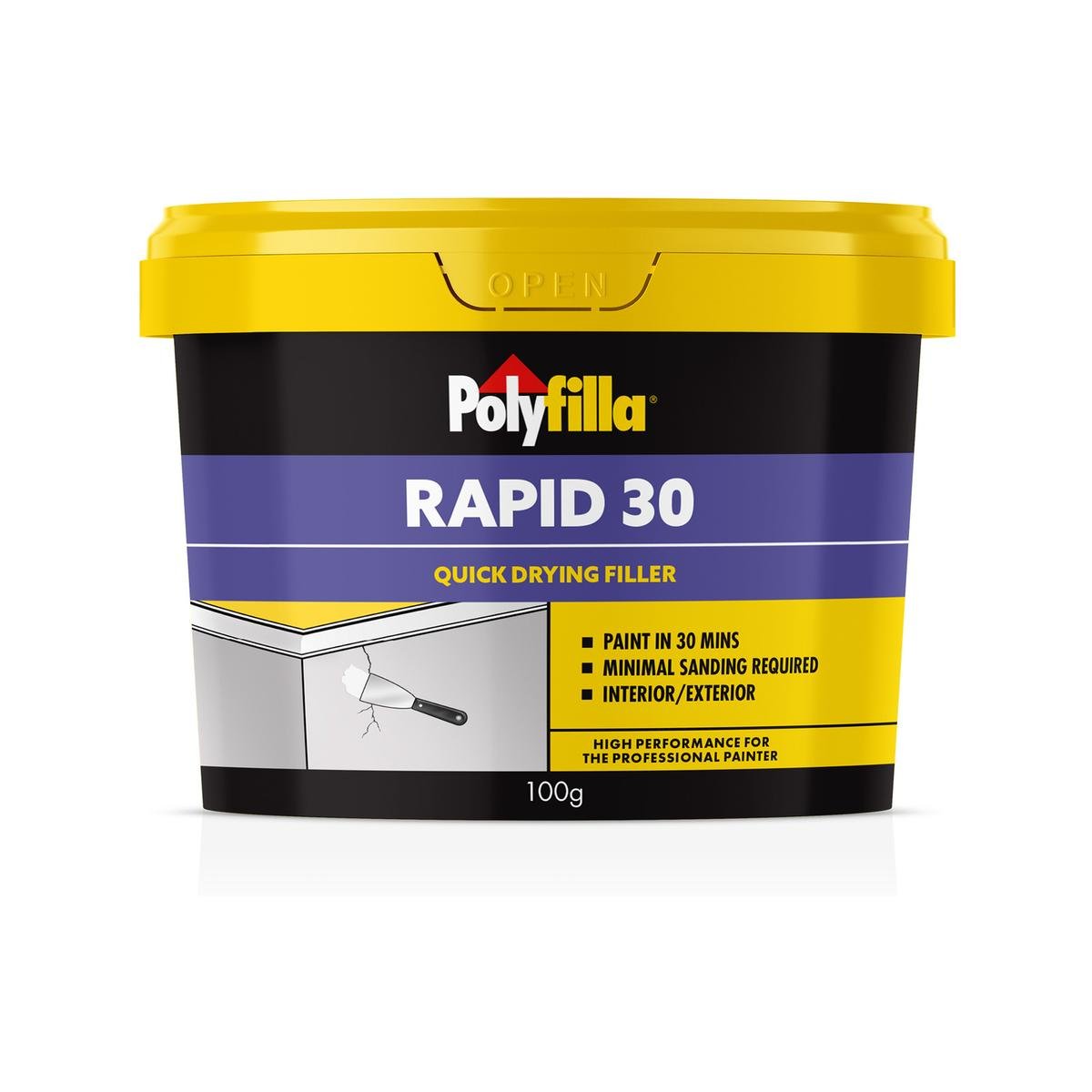 Poly 100g White Rapid Interior Filler