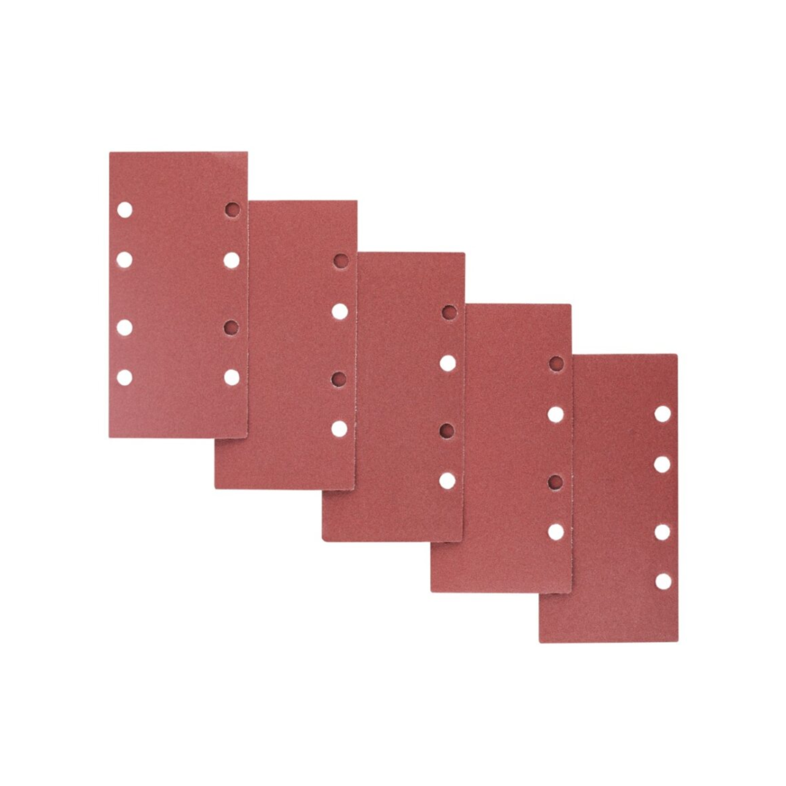 Irwin 93 x 190mm 120 Grit Punched Sand Sheets 5 Pack, 8 Holes