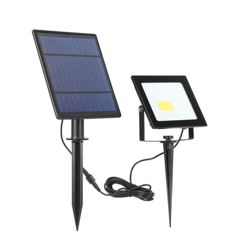 Gardenglo 500lm Solar Powered Flood Light - Black - 12mm x 14.3mm x 3mm - SuperSaverAU - view 1