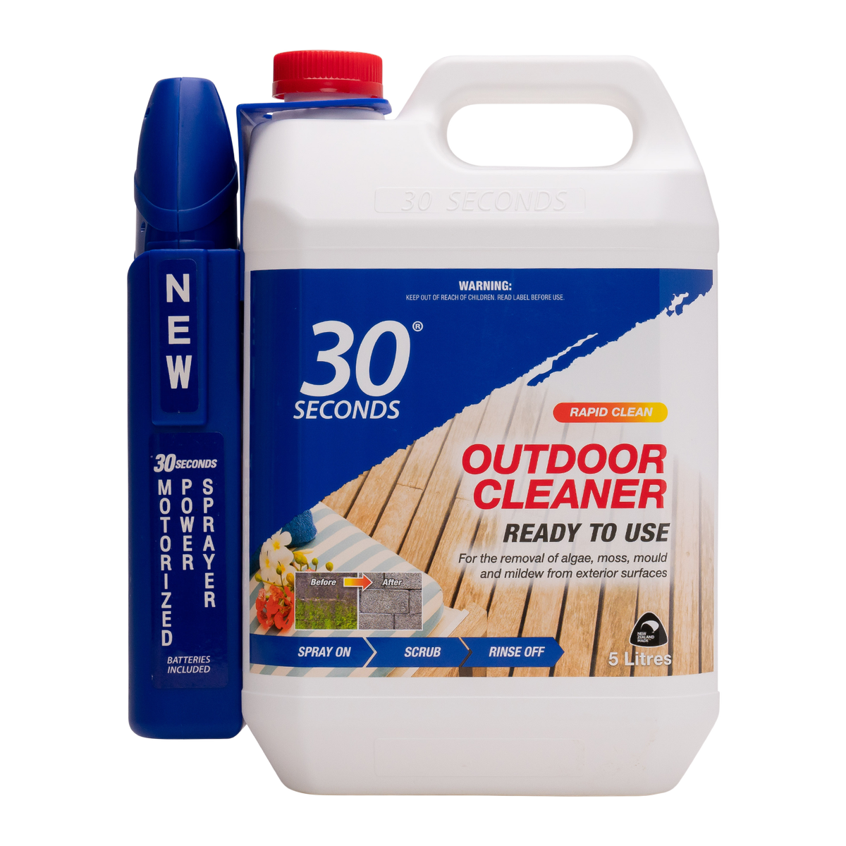 30 Seconds Outdoor Cleaner - 5L - Liquid - Fast Acting - SuperSaverAU - view 1