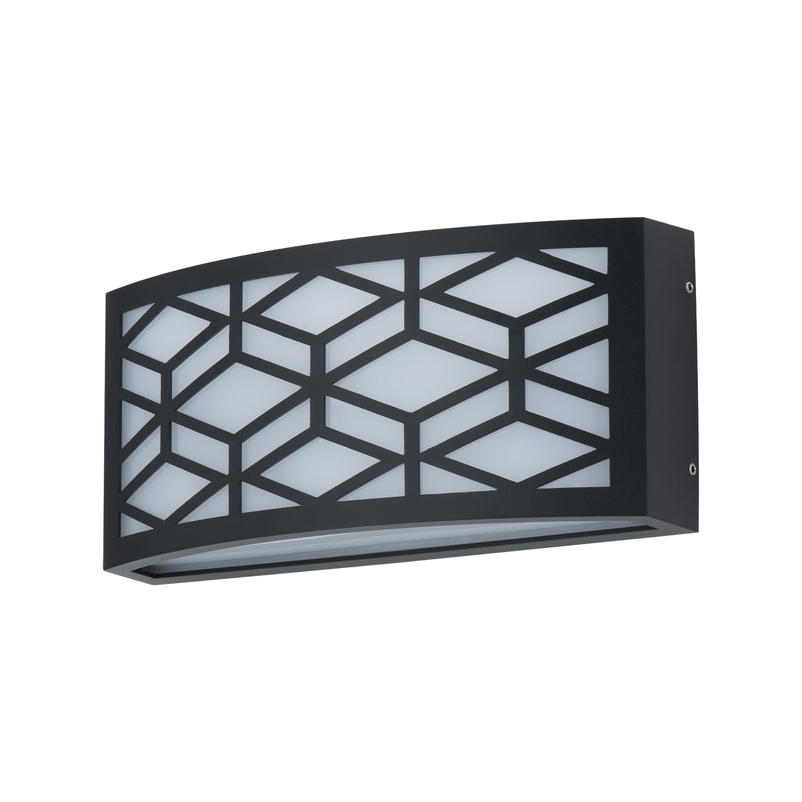 Arlec Black Burly LED Bunker Light, Diecast Aluminium Weather Resistant Hardwired Outdoor ABL5851