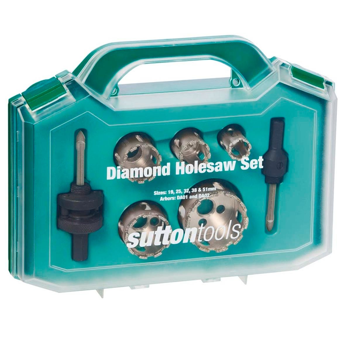 Sutton Tools Diamond Segment Holesaw Set, 7 Pack, Steel, for Glass and Tile